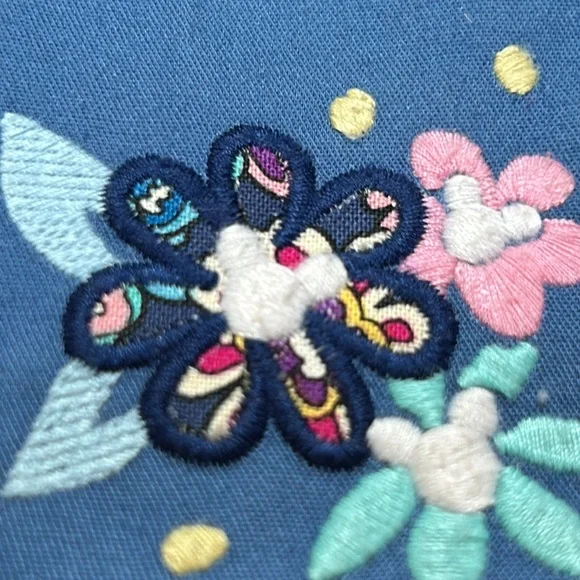 Vera Bradley + Disney Sensational Six ID zipper pouch w/Mickey shaped key ring. - Picture 5 of 11